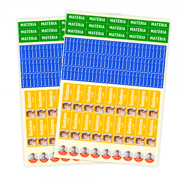 Etiquetas Escolares Adesivas Personalizadas