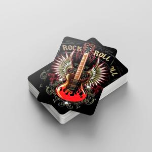 Baralho Simples Personalizado - 54 cartas Couchê 300gr ou PVC 0,5mm 59 x 90 cm 4x4 Verniz UV Total Canto Arredondado - Sem ou COM caixa (gabarito nas imagens) Material Produzido e Faturado por Z.M.G. Ltda