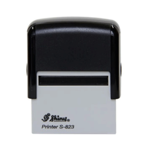 CARIMBO AUTOMÁTICO SHINE 823 Plástico 4,7 x 1,8 cm   Não acompanha almofada Material Produzido e Faturado por N.I.D.I. Ltda