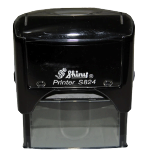 CARIMBO AUTOMÁTICO SHINE 824 Plástico 5,8 x 2,2 cm   Não acompanha almofada Material Produzido e Faturado por N.I.D.I. Ltda
