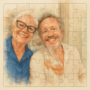 Quebra cabeça Personalizado - 27,2x39,7 cm - 35 peças Vinil Branco Imantado 27,2x39,7 cm - 35 peças 4x0 UV Total Frente Corte PUZZLE Material Produzido e Faturado por Z.M.G Ltda