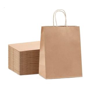 SACOLA DELIVERY GRANDE Sacola Kraft A34xL27xF18,5 cm Sem impressão 90gr Sem verniz Opcional adesivo até 10x15 cm