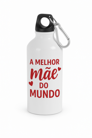 Squeeze em alumínio com mosquetão 530 mL Squeeze em alumínio Capacidade até 530 mL   Caixa branca vendida opcionalmente. Material Produzido e Faturado por S.T.R Ltda - 94623